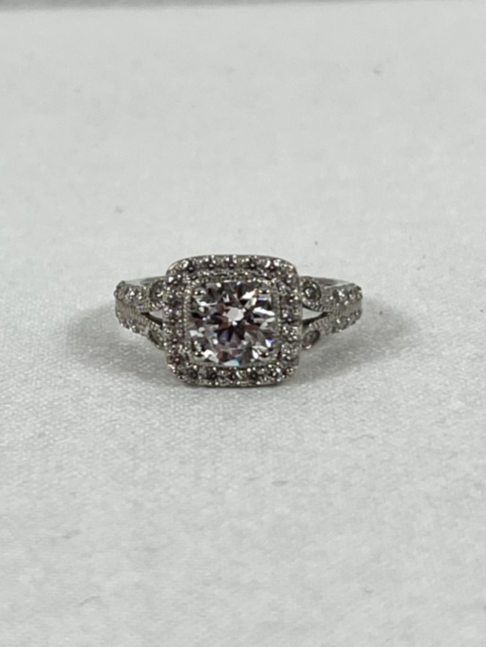Fuzion Creations Sterling Silver 925 CZ Custer Ring Size 6 Signed FC Vietnam
